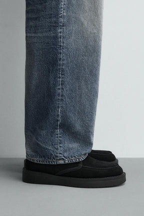 Lace-Up Leather Boots