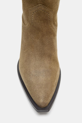 Kniehohe Wildlederstiefel