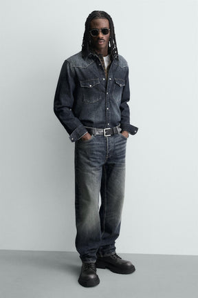 DISTRESSED CHUNKY LACE-UP BOOTS - Image 2