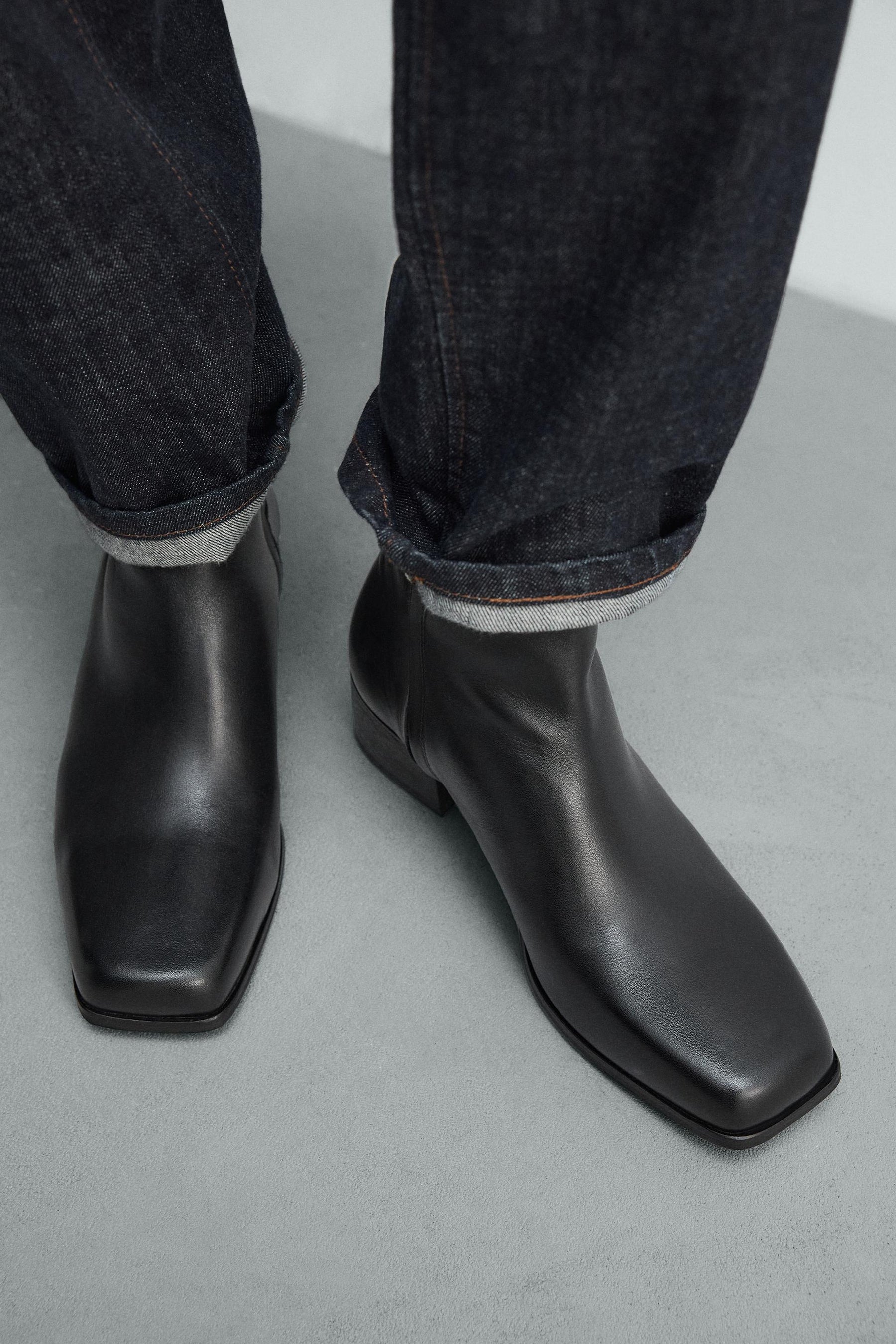 LEATHER HEELED BOOTS - Image 3