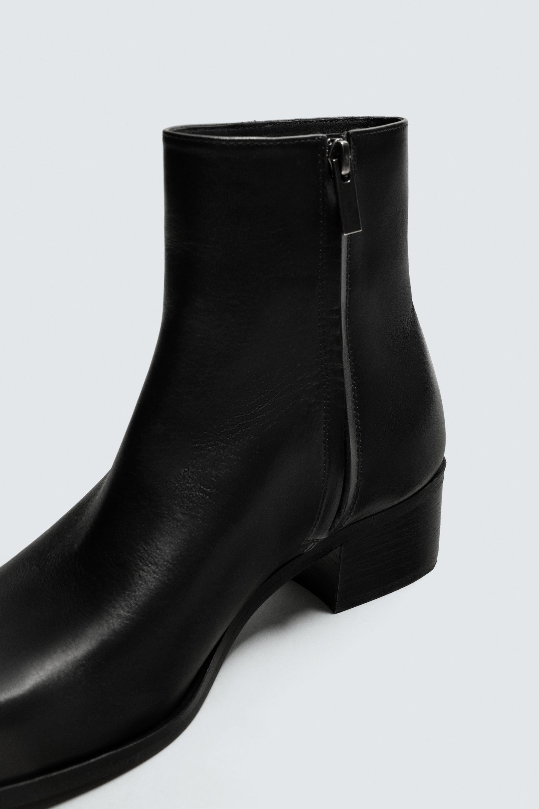 LEATHER HEELED BOOTS - Image 6
