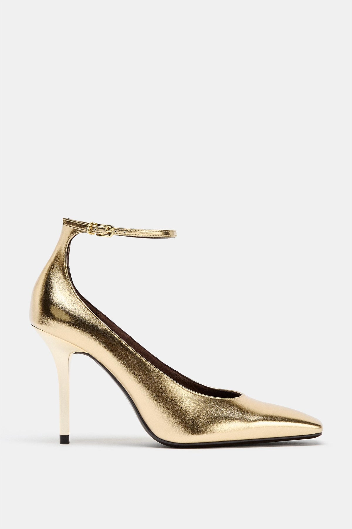 METALLIC-HOHE HEEL-SCHUHE