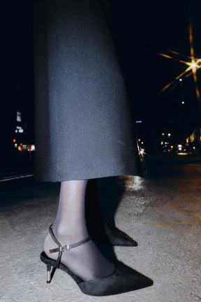 Slingback-Schuhe mit Absatz