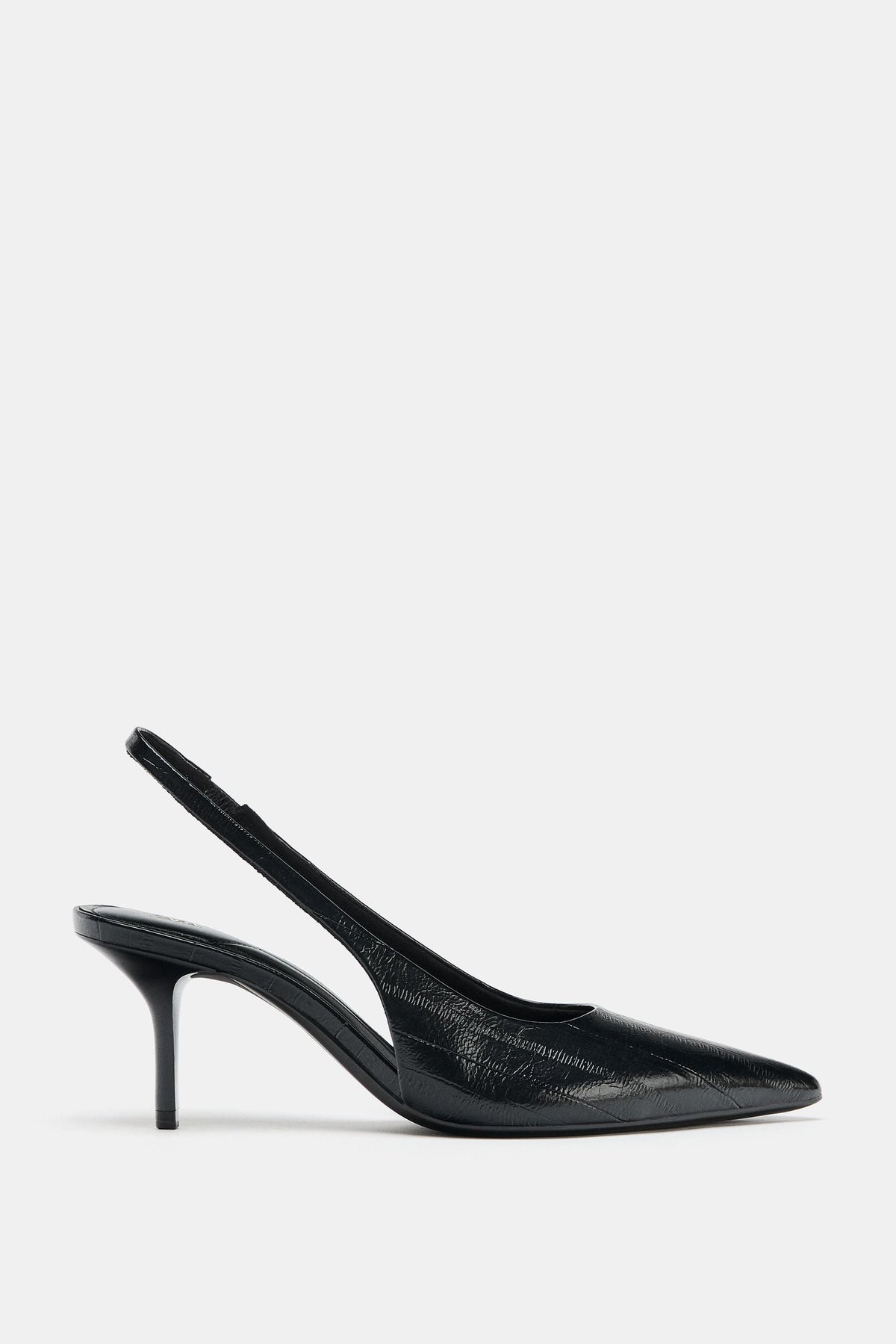 Slingback-Schuhe mit Struktur
