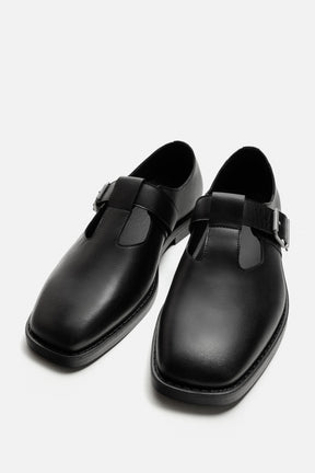 LEATHER BUCKLE SHOES - Image 4