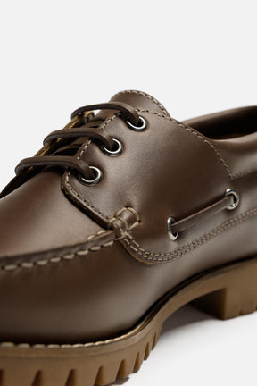 LEATHER DECK SHOES - Image 6