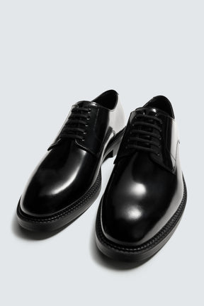 Leder-Derbyschuhe