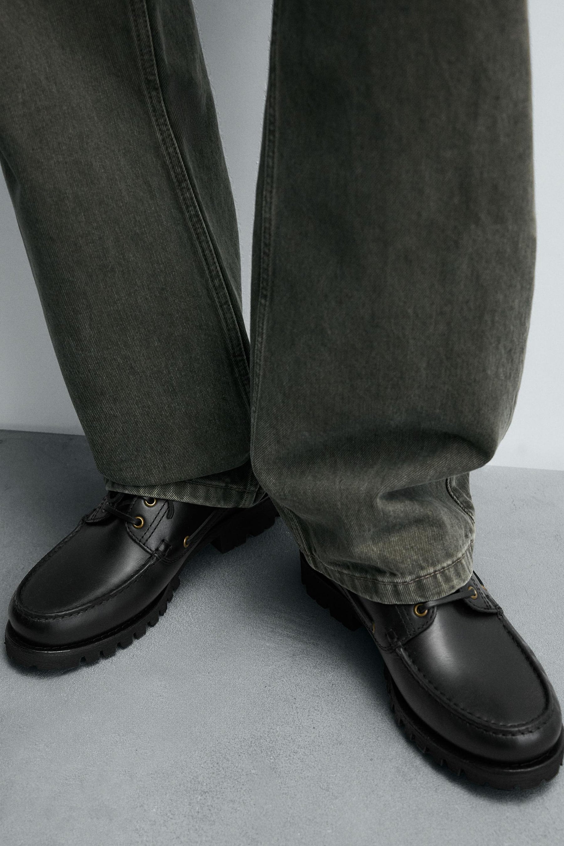 LEATHER DECK SHOES - Image 3