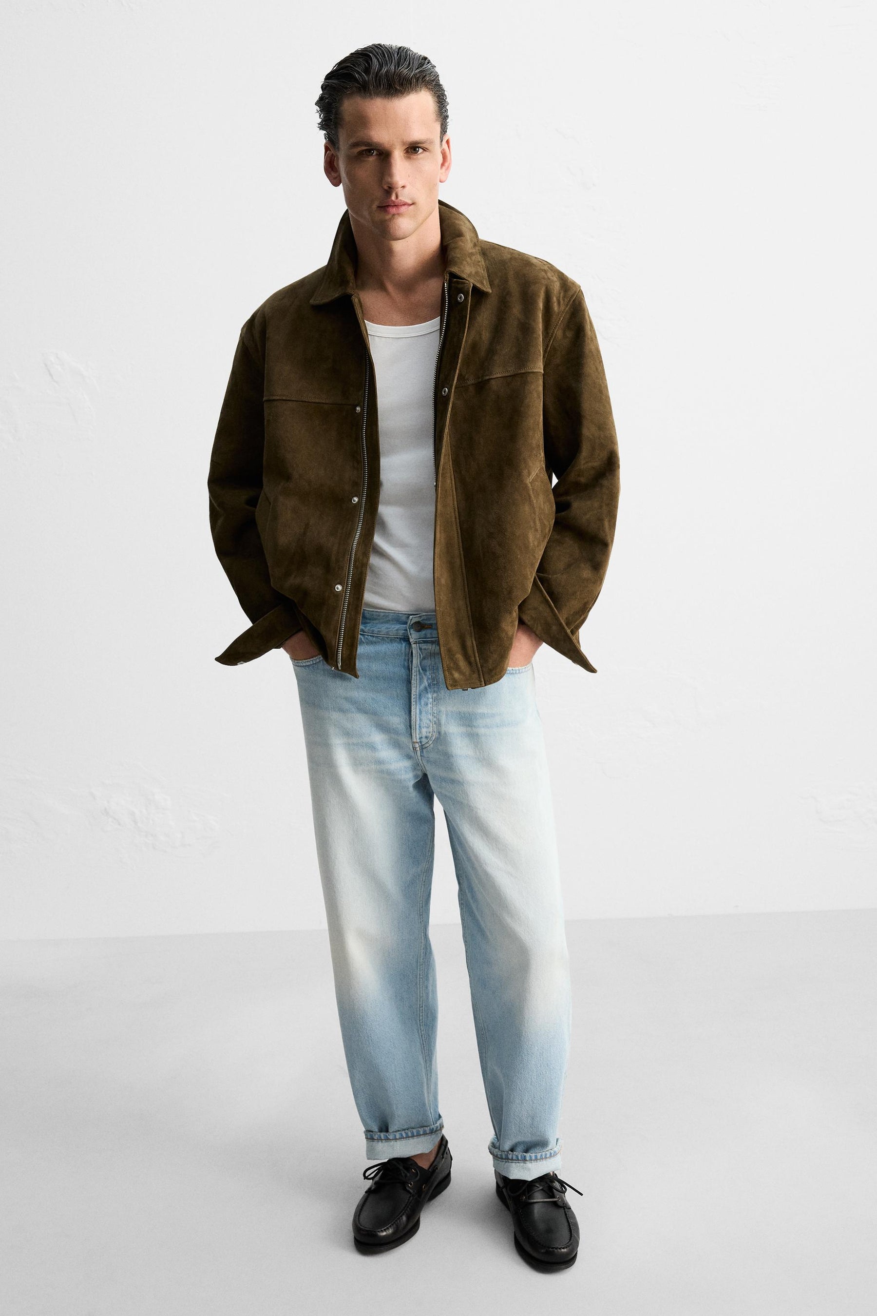 LIMITED EDITION LEATHER DECK SHOES - Image 1