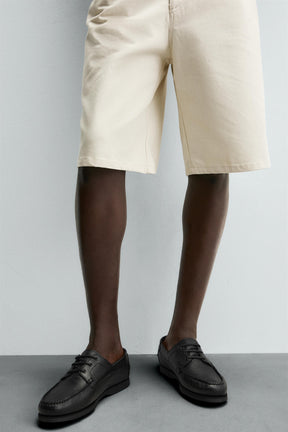 LEATHER DECK SHOES - Image 3