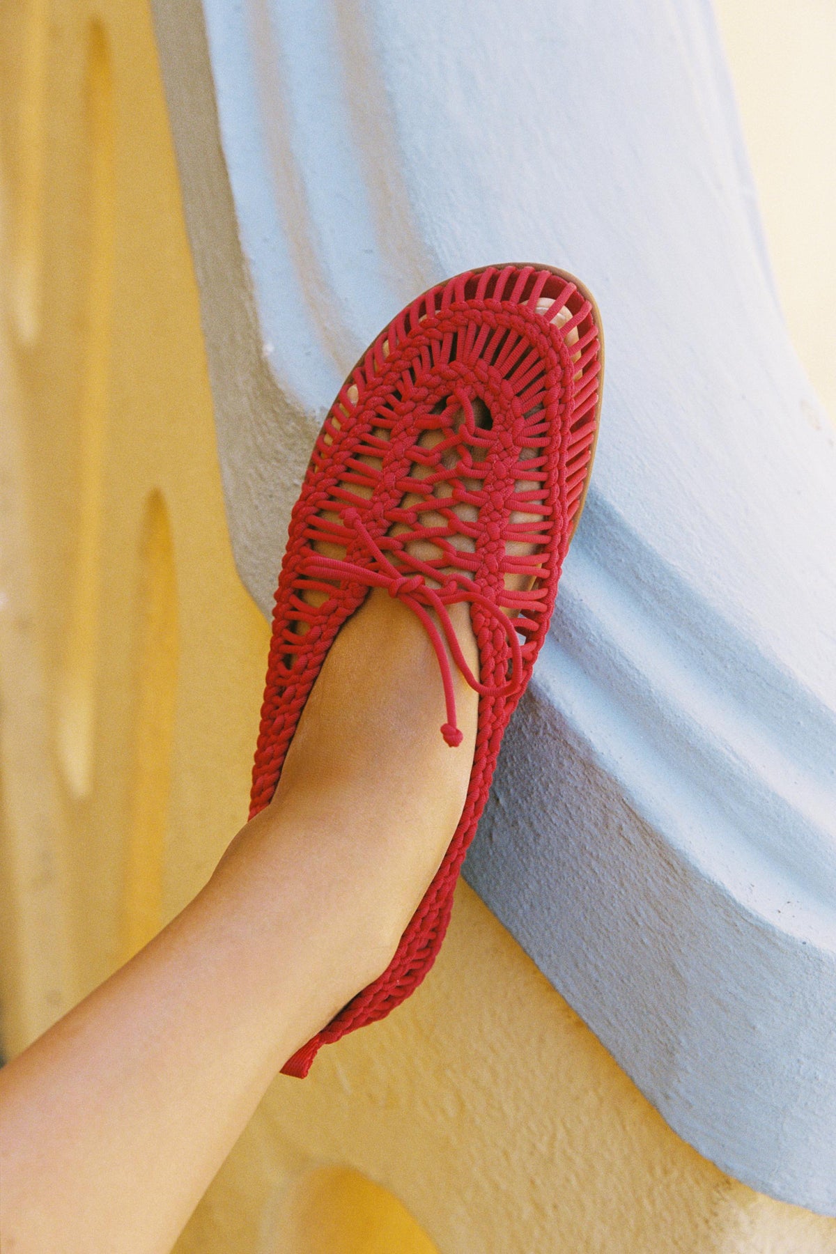 Geflochtene Schnürschuhe