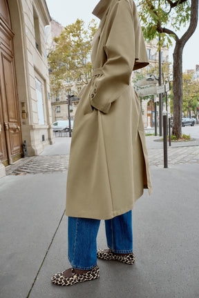 Ballerinas aus bedrucktem Leder