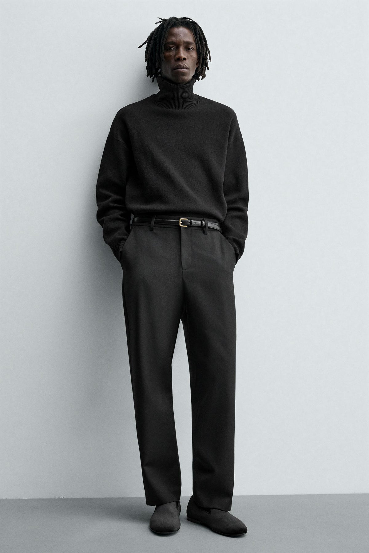 VELVET-EFFECT LOAFERS - Image 2