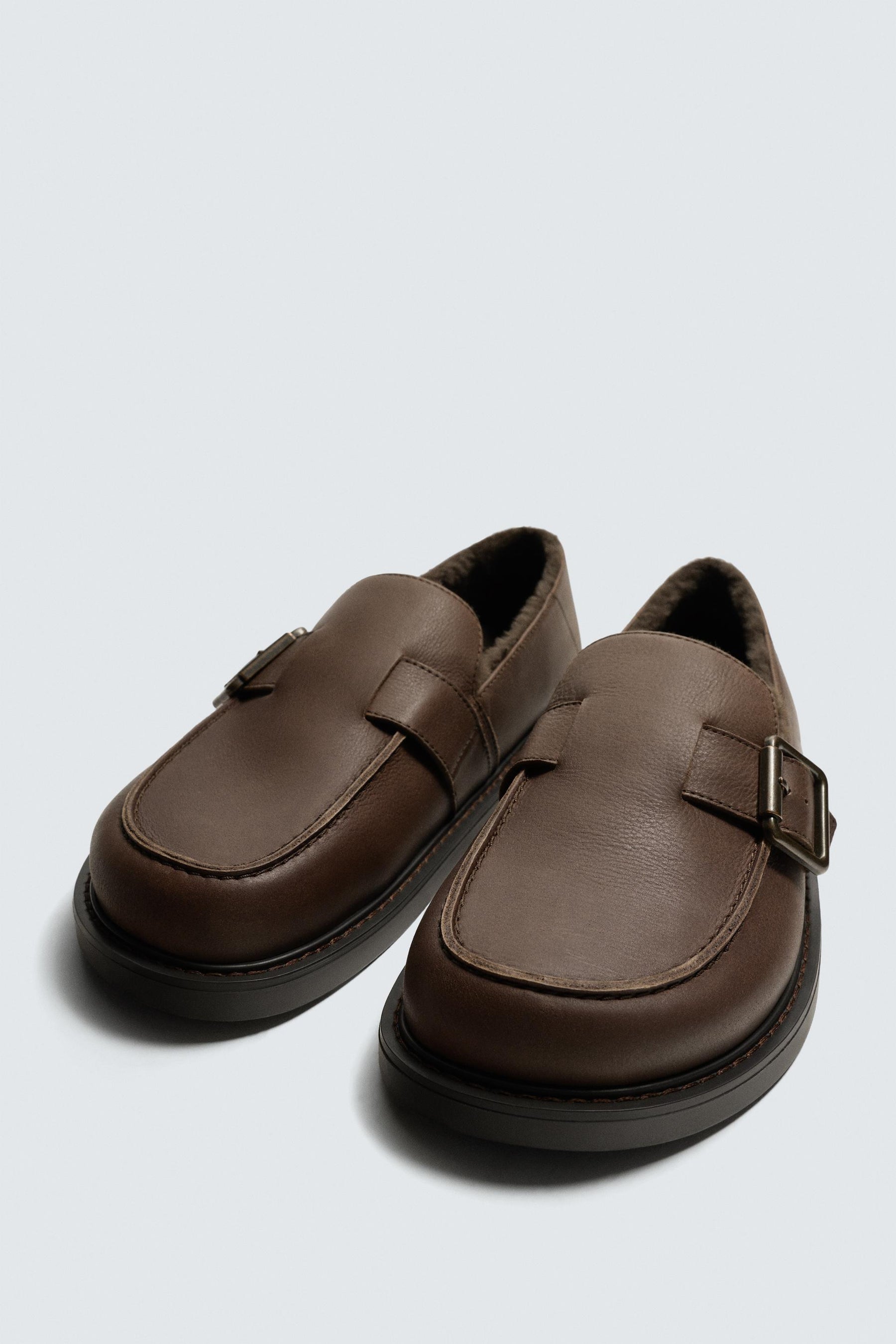 BUCKLED LEATHER CLOGS - Image 5