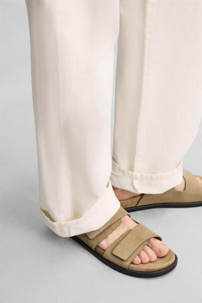 DOUBLE STRAP LEATHER SANDALS - Image 3