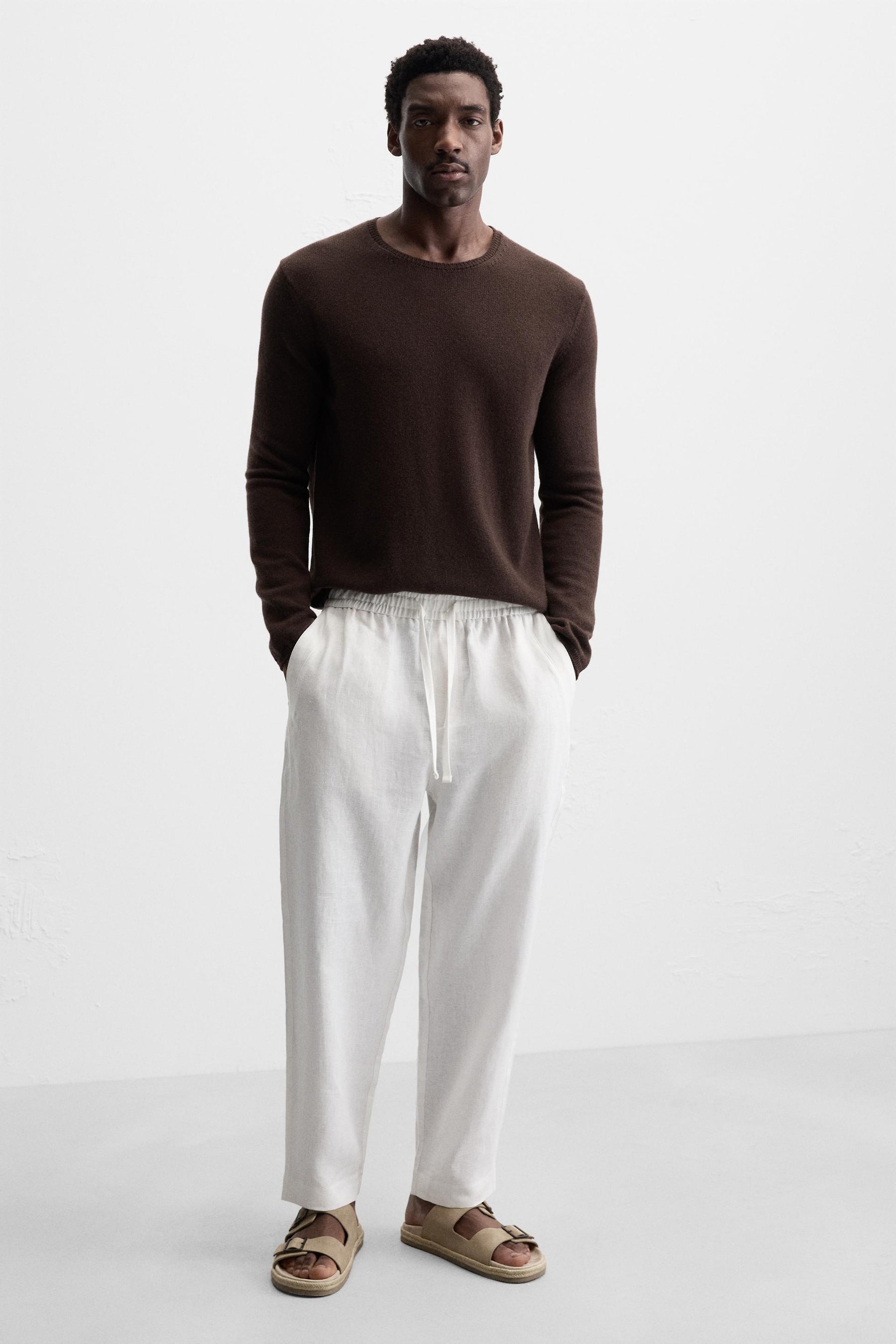 DOUBLE STRAP LEATHER SANDALS - Image 2