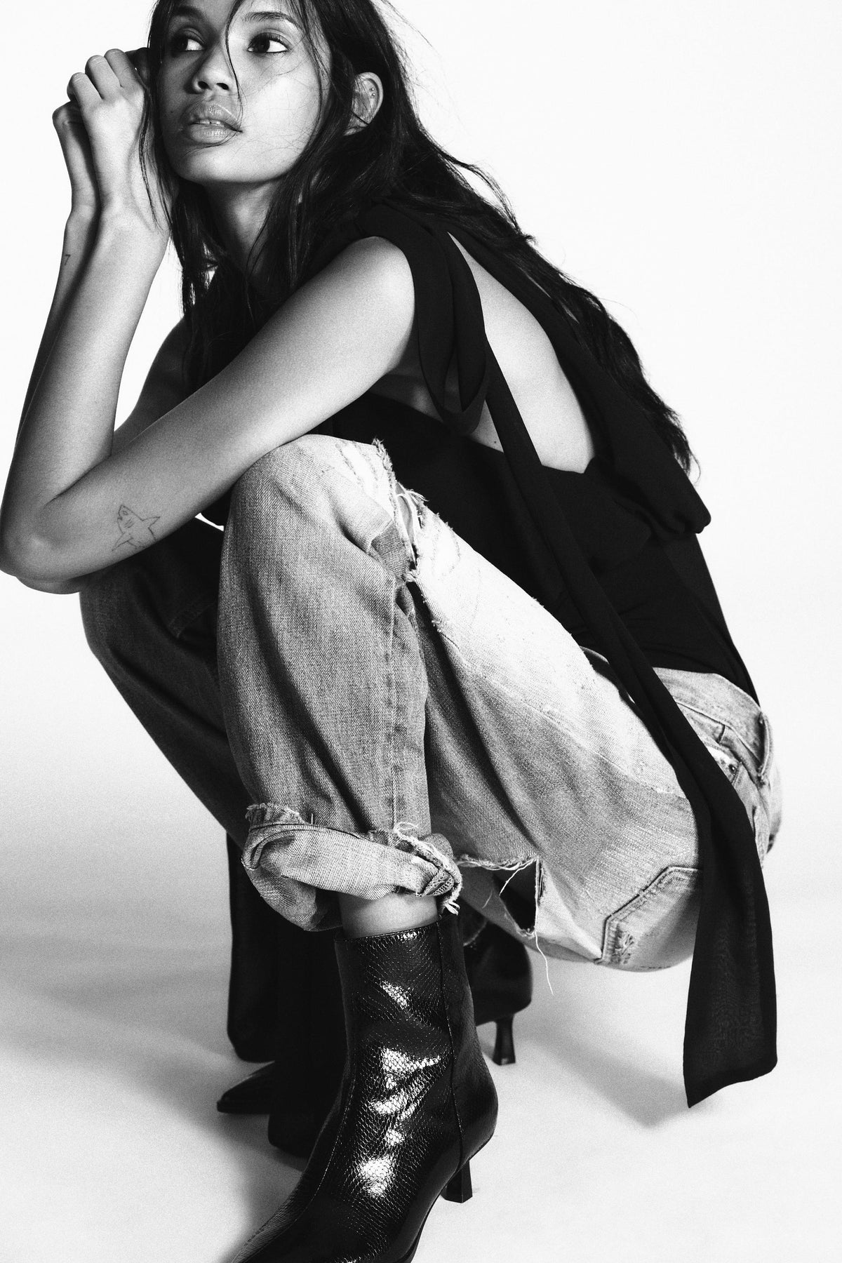 Geprägte Stiefeletten