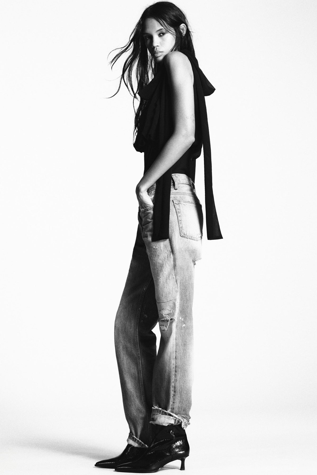 Geprägte Stiefeletten