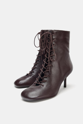 Leder-Ankle-Boots