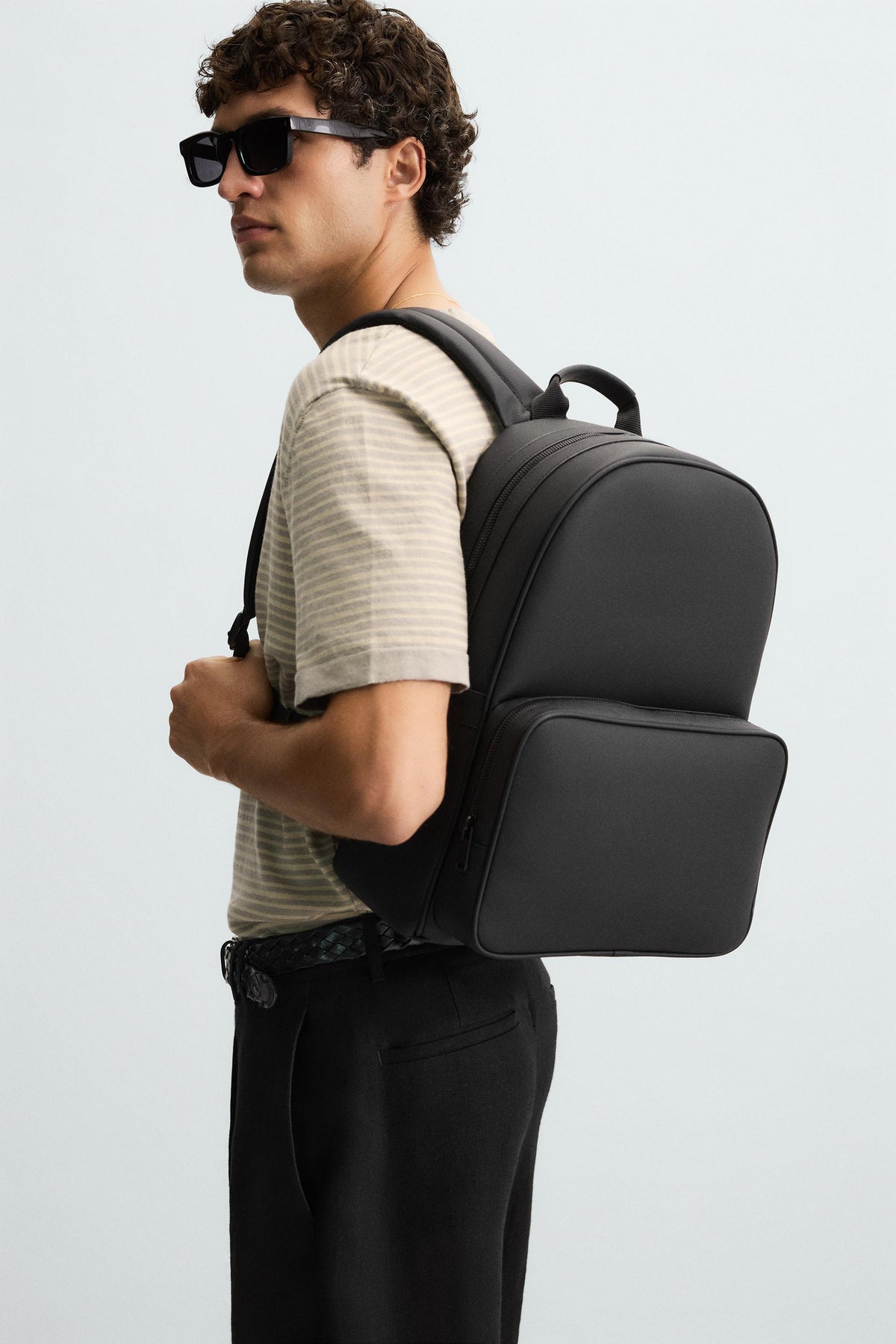RUBBERISED TEXTURE BACKPACK - Image 1