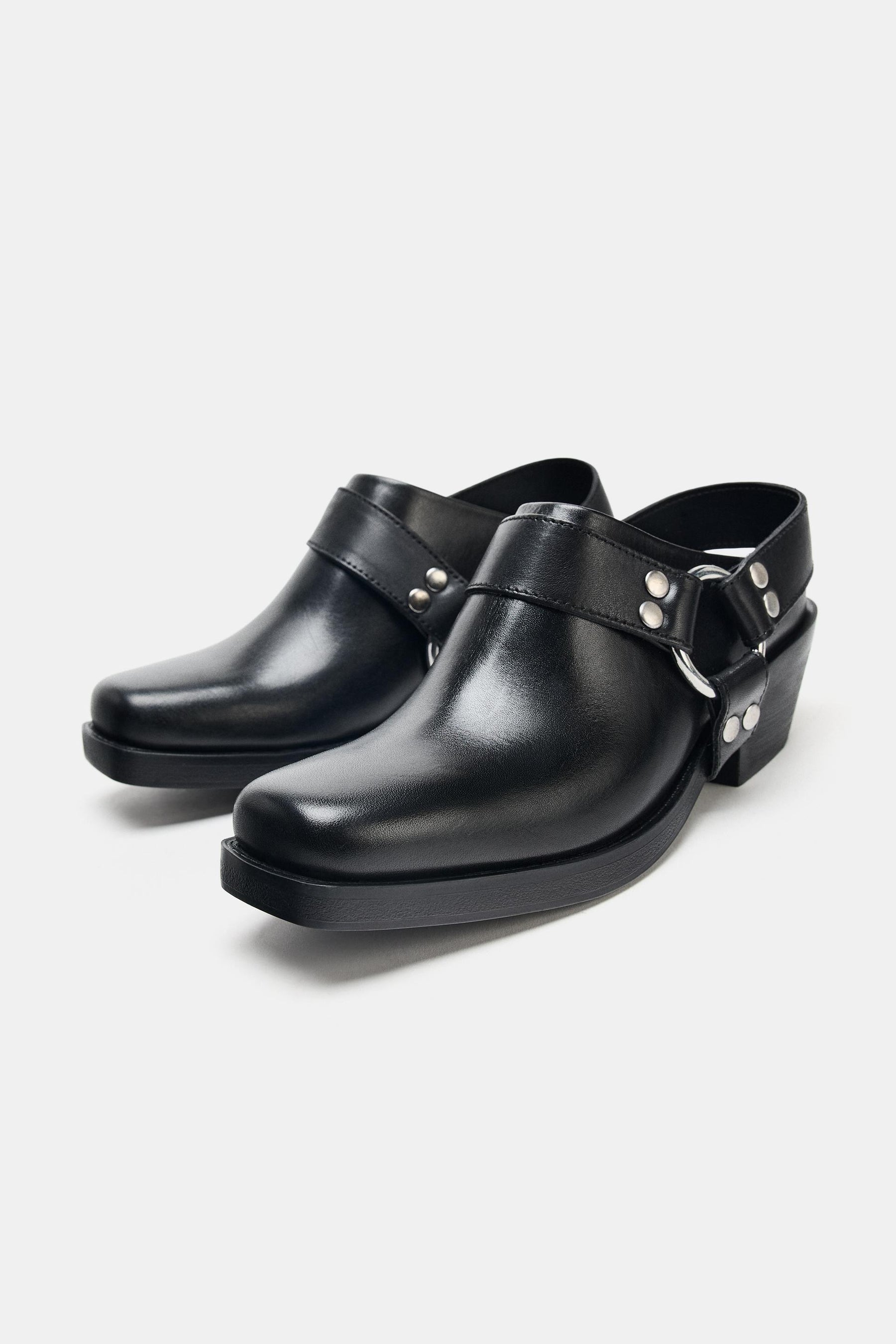 Biker-Clogs aus Leder