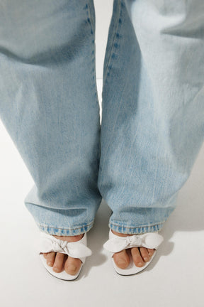 Ledersandalen mit Absatz