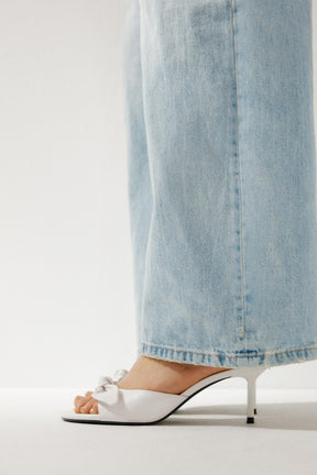 Ledersandalen mit Absatz