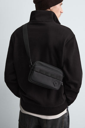 RUBBERISED CROSSBODY BAG - Image 1