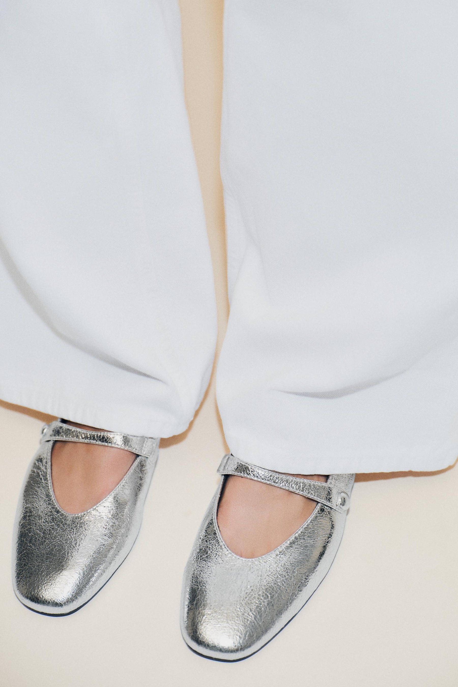 METALLIC BALLERINAS