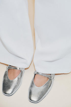 METALLIC BALLERINAS