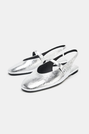 METALLIC BALLERINAS