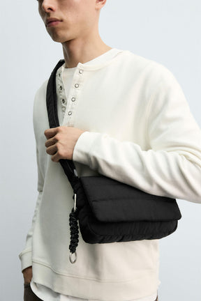 QUILTED NYLON CROSSBODY BAG - Image 1