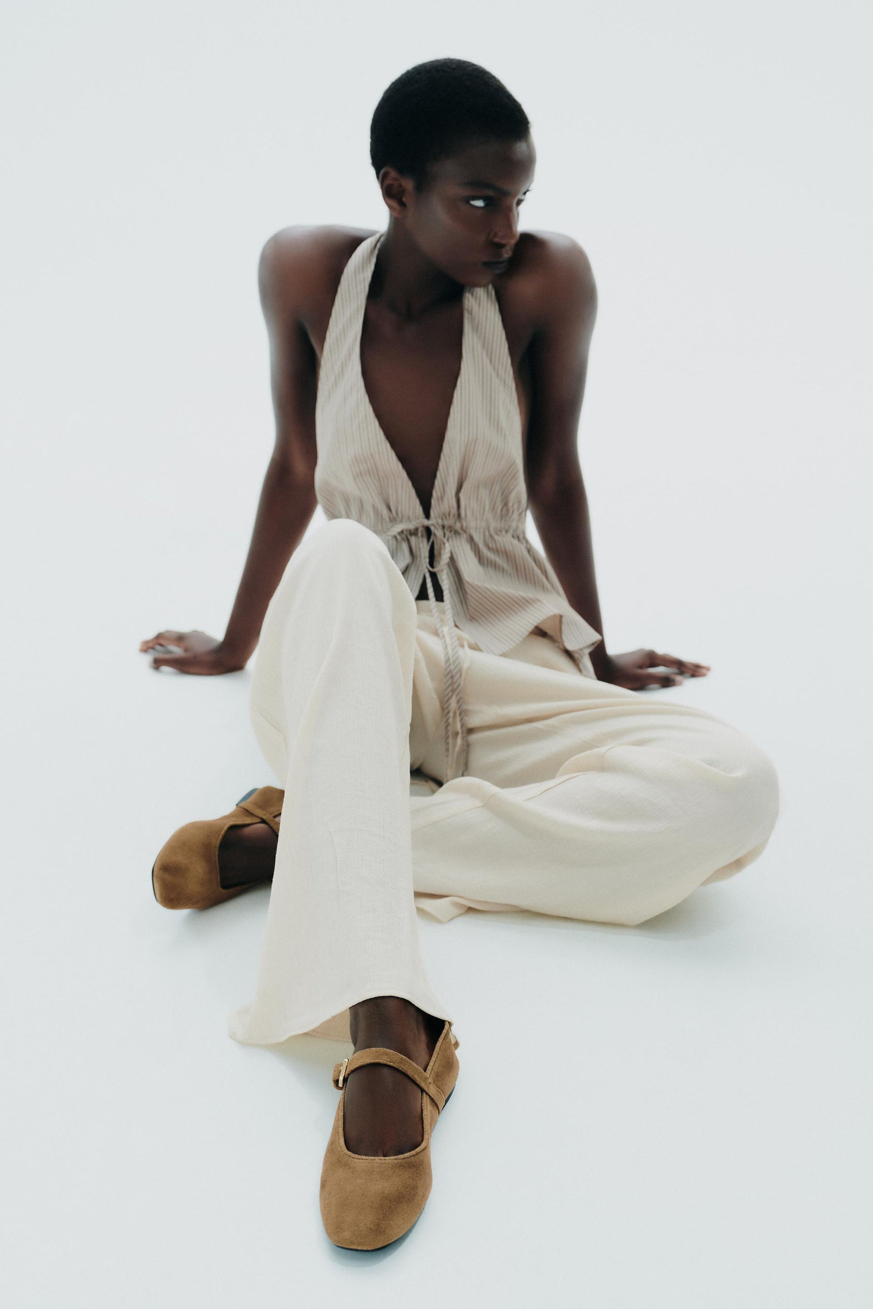 Wildleder-Ballerinas