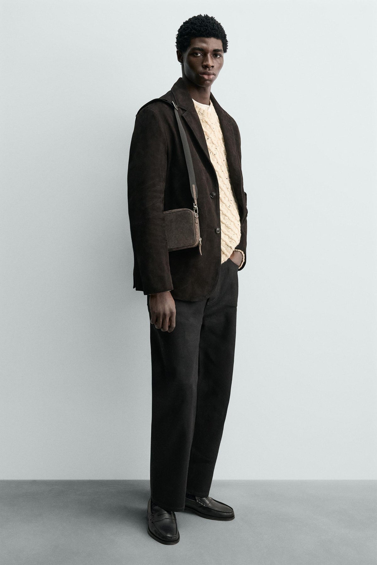 LEATHER CROSSBODY BAG - Image 2