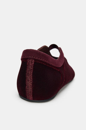 Abgesteppte Ballerinas aus Samt