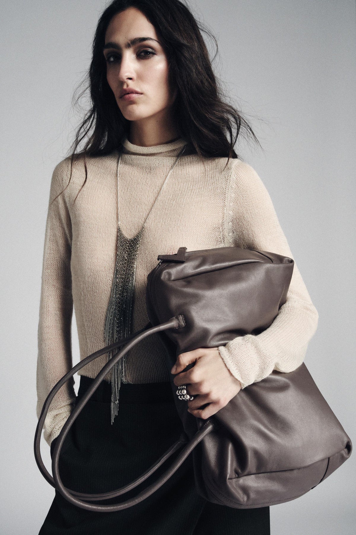 Bowlingtasche aus Leder