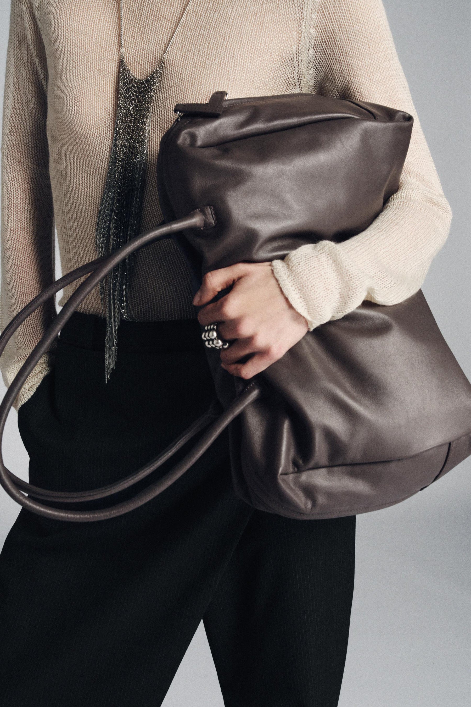 Bowlingtasche aus Leder