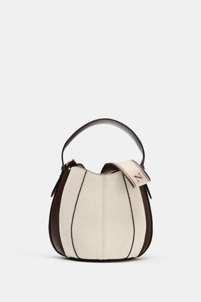 Topstitch Bucket Bag