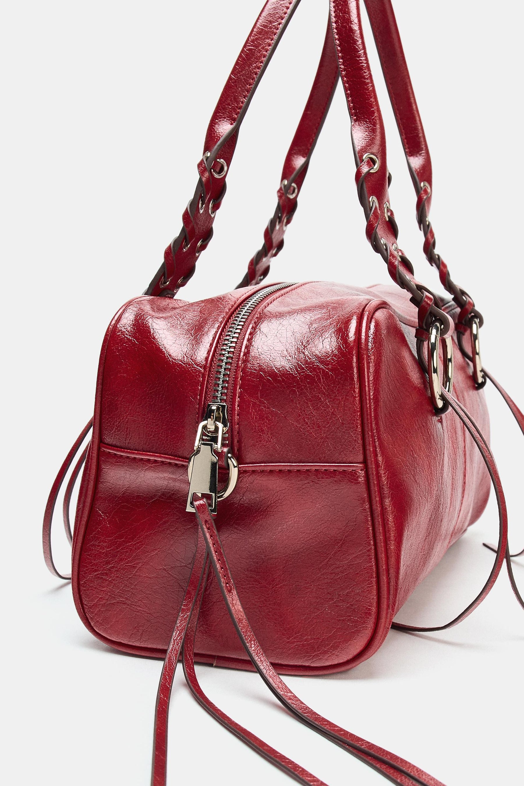 Bowlingtasche mit Crackle-Effekt