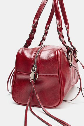 Bowlingtasche mit Crackle-Effekt