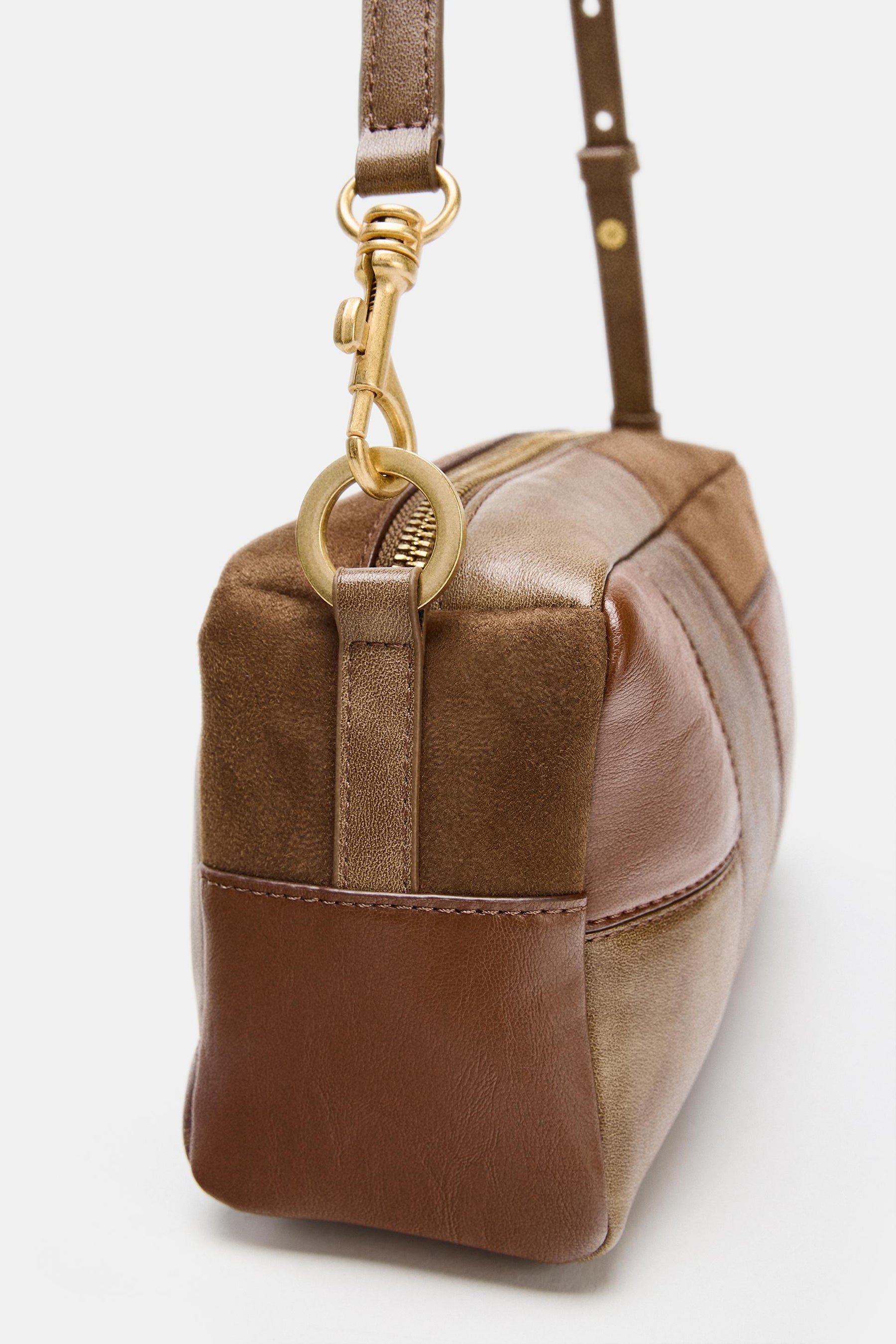 Patchwork-Schultertasche