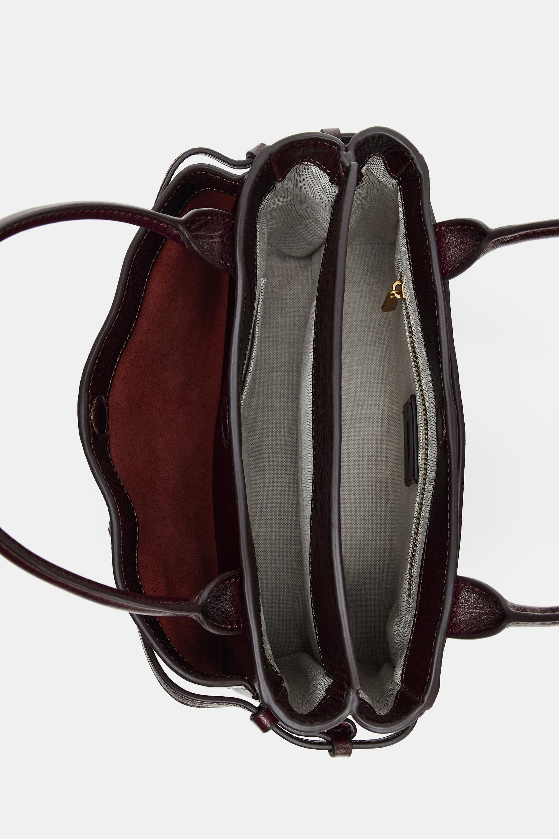 Mini-City-Tasche aus Leder