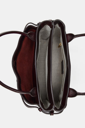 Mini-City-Tasche aus Leder