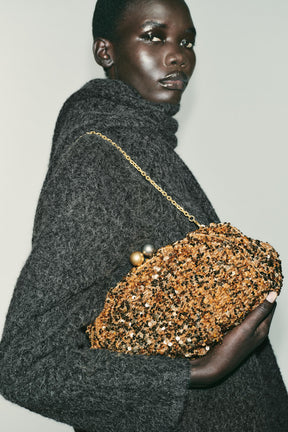 Pailletten-Clutch