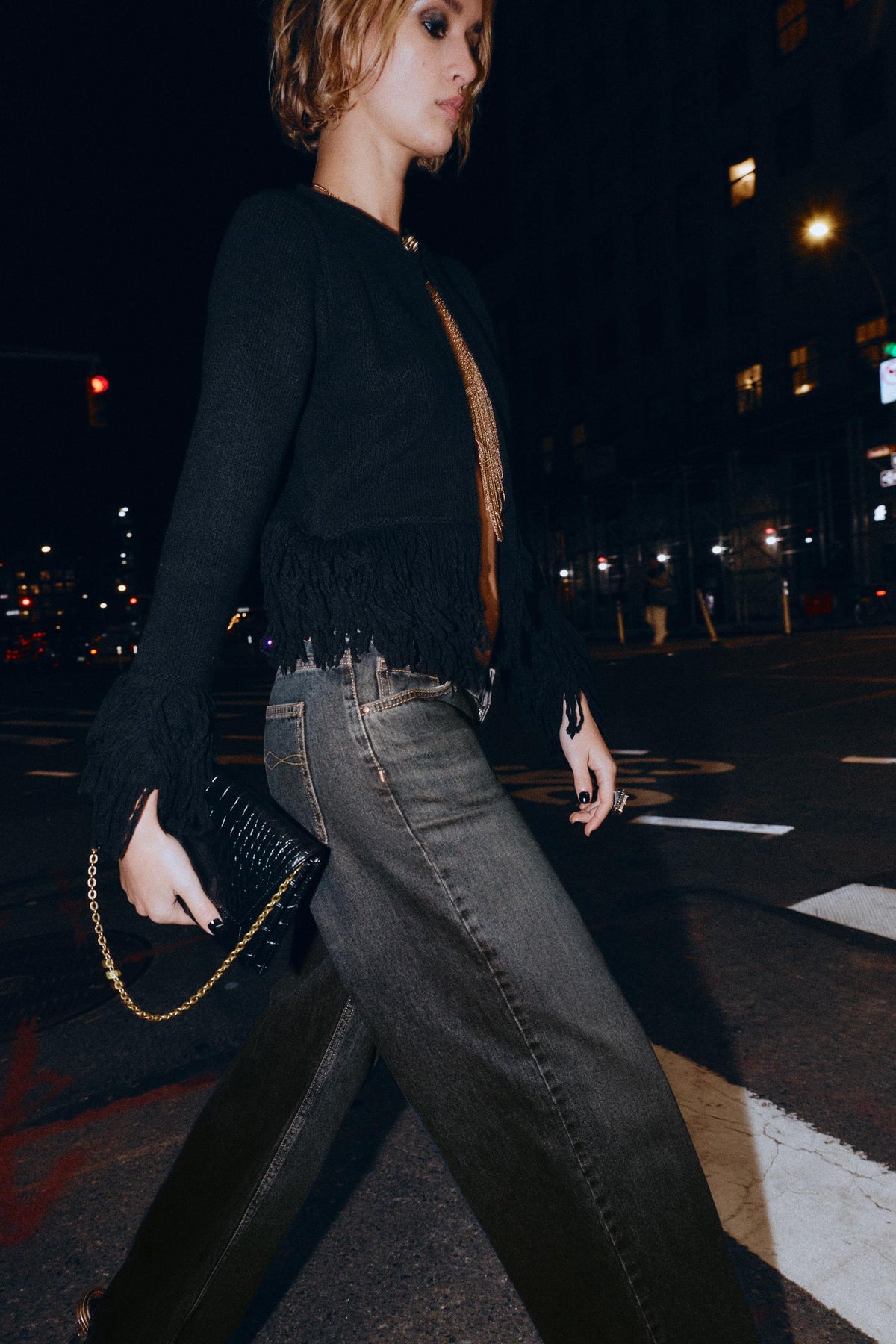 GEPRÄGTE KLAPPTASCHE